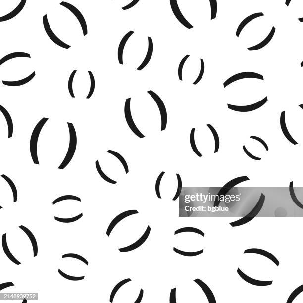 parenthesis symbol. seamless pattern. icons on white background - algebra pattern stock illustrations