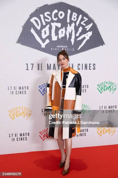 Blanca Suarez attends the Madrid photocall for "Disco, Ibiza, Locomía" at Hotel URSO on April 17, 2024 in Madrid, Spain.