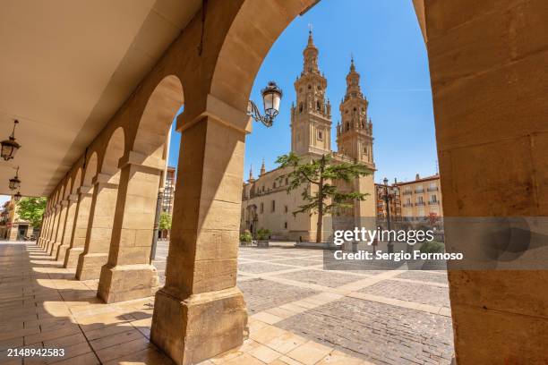 logroño cathedral, la rioja, spain - comunidad autónoma de la rioja fotografías e imágenes de stock