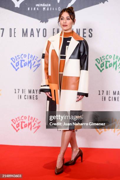 Blanca Suarez attends the Madrid photocall for "Disco, Ibiza, Locomía" at Hotel URSO on April 17, 2024 in Madrid, Spain.