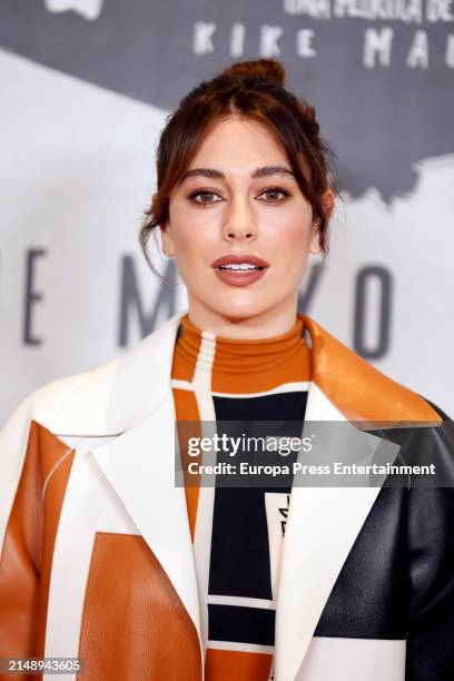 Actress Blanca Suarez posing during the presentation of the film 'Disco, Ibiza, Locomia' at the URSO hotel in Madrid, April 17 in Madrid, Spain.