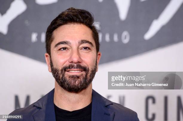 Kiko Martínez attends the Madrid photocall for "Disco, Ibiza, Locomía" at Hotel URSO on April 17, 2024 in Madrid, Spain.