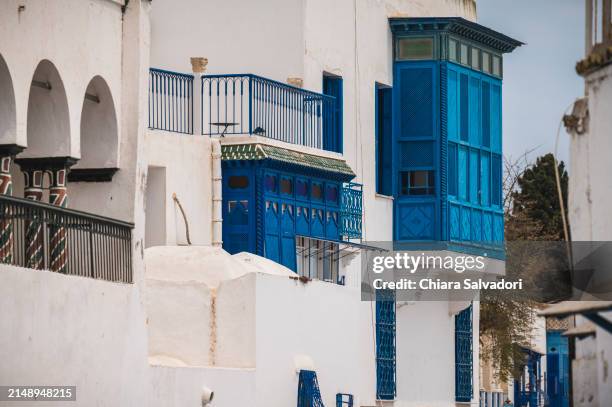 the old city of sidi bou said in tunisia - tunis medina stock pictures, royalty-free photos & images