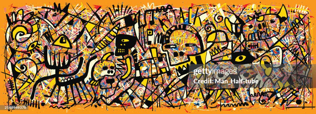 Abstract painting background