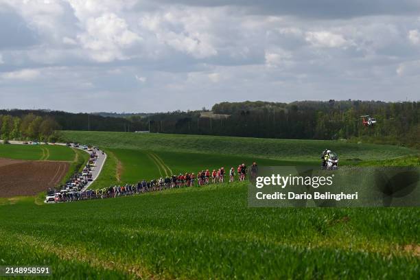 Owain Doull of The United Kingdom and Team EF Education - EasyPost, Sam Oomen of The Netherlands and Team Lidl - Trek, Cameron Wurf of Australia and...