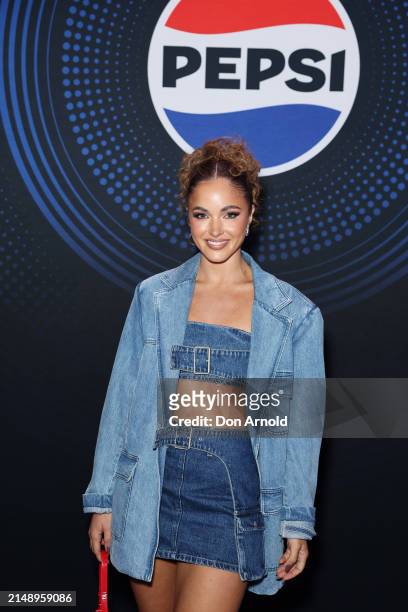 Olivia Rogers attends the Pepsi 'Pulse Collection' Fashion Showcase at Overseas Passenger Terminal on April 17, 2024 in Sydney, Australia.