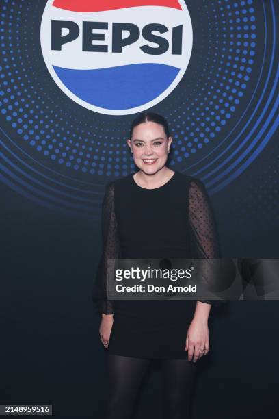 Georgia Tunny attends the Pepsi 'Pulse Collection' Fashion Showcase at Overseas Passenger Terminal on April 17, 2024 in Sydney, Australia.