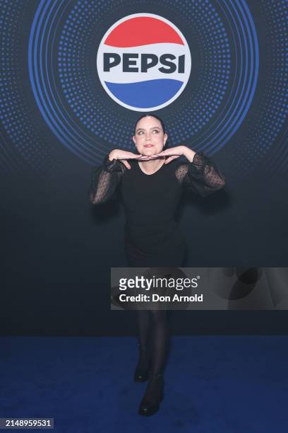 Georgia Tunny attends the Pepsi 'Pulse Collection' Fashion Showcase at Overseas Passenger Terminal on April 17, 2024 in Sydney, Australia.
