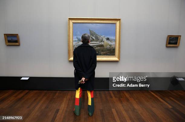 The painting "Das Eismeer" or "The Sea of Ice" by Caspar David Friedrich is seen at the press preview of "Caspar David Friedrich. Unendliche...