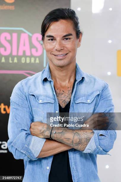 Julio Iglesias Jr attends the "Los Oglesias. Hermanos A La Obra" TV show presented by RTVE at Torrespaña on April 17, 2024 in Madrid, Spain.