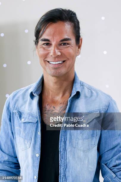 Julio Iglesias Jr attends the "Los Oglesias. Hermanos A La Obra" TV show presented by RTVE at Torrespaña on April 17, 2024 in Madrid, Spain.