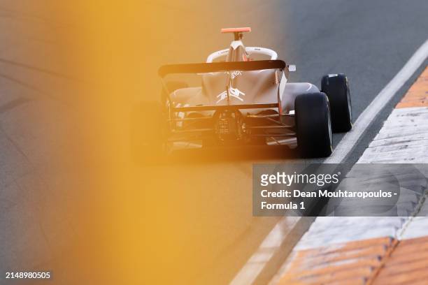 Chloe Chambers of United States and Campos Racing drives on track during F1 Academy Testing at Circuit Zandvoort on April 17, 2024 in Zandvoort,...