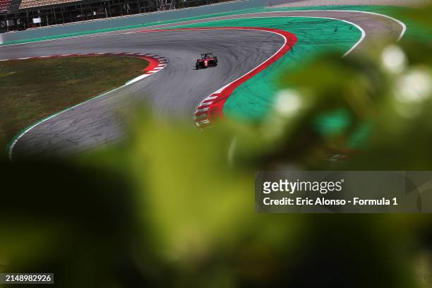 Laurens van Hoepen of Netherlands and ART Grand Prix drives on track during day two of Formula 3 Testing at Circuit de Barcelona-Catalunya on April...