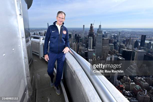 Chairman of the United States Olympic & Paralympic Committee Gene Sykes attends as U.S.A. Olympians and Paralympians Light the Empire State Building...