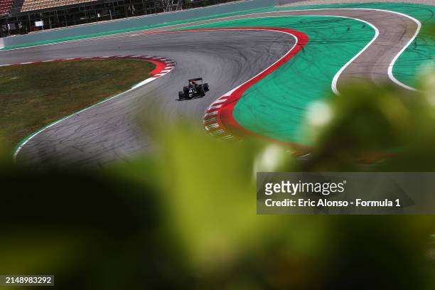 Joseph Loake of Great Britain and Rodin Motorsport drives on track during day two of Formula 3 Testing at Circuit de Barcelona-Catalunya on April 17,...