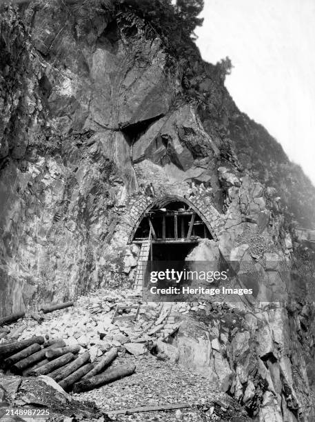 Construction of a Tunnel N 38 at Verst 38, 1900-1904. In the second half of the 19th century, Russia underwent a period of extensive rail development...