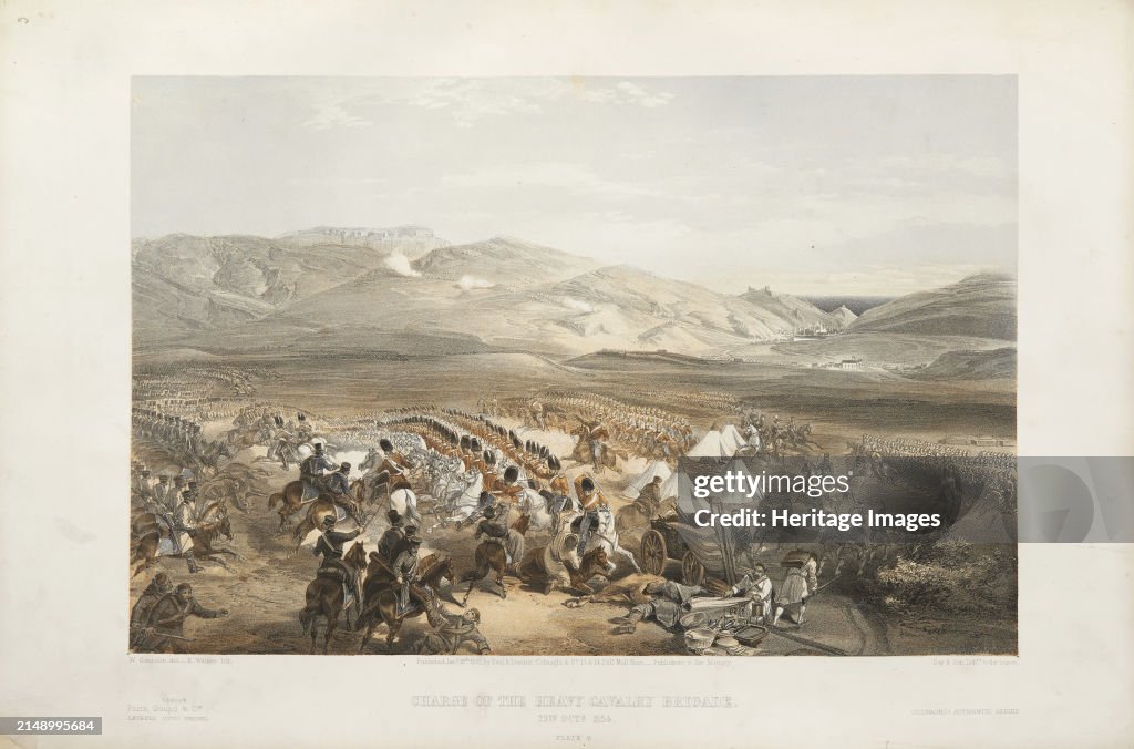 The Attack Of The Heavy Cavalry Brigade In The Battle Of Balaklava On October 25