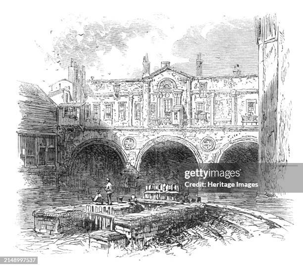 The British Association at Bath: Pulteney-bridge, 1864. 'This remarkable bridge, built in 1770, is named from its giving access to Pulteney-street...