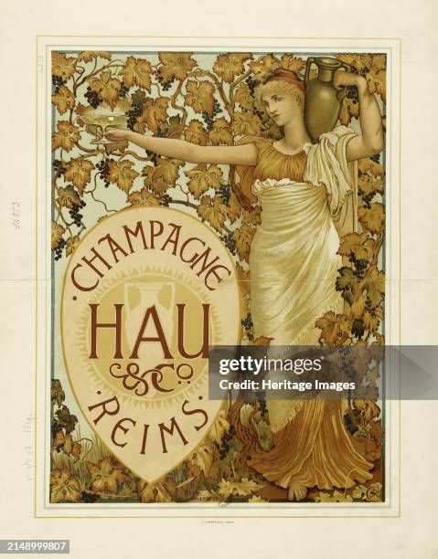 Champagne Hau and Co, Reims, 1893. Private Collection. Creator: Crane, Walter .