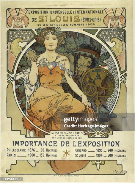 Exposition universelle et internationale de St. Louis , 1903. Private Collection. Creator: Mucha, Alfons Marie .