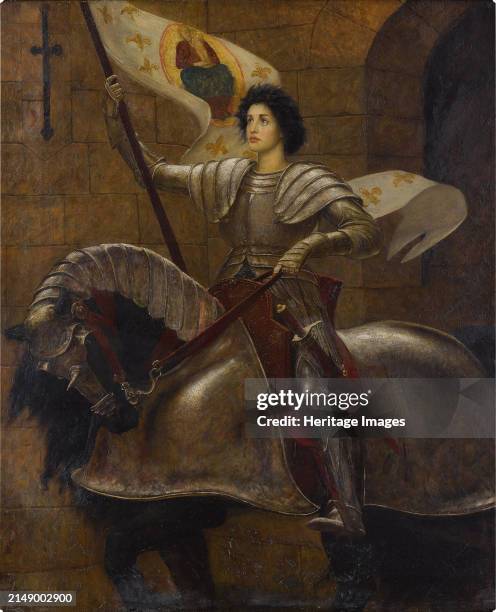 Joan of Arc. Private Collection. Creator: Richmond, Sir William Blake .