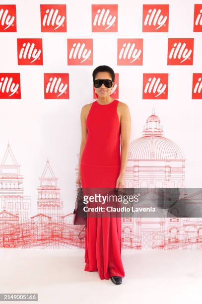 Tamu McPherson attends the illy Art Collection Presentation During Art Biennale 2024 on April 17, 2024 in Venice, Italy.
