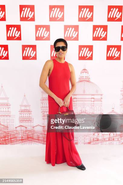 Tamu McPherson attends the illy Art Collection Presentation During Art Biennale 2024 on April 17, 2024 in Venice, Italy.