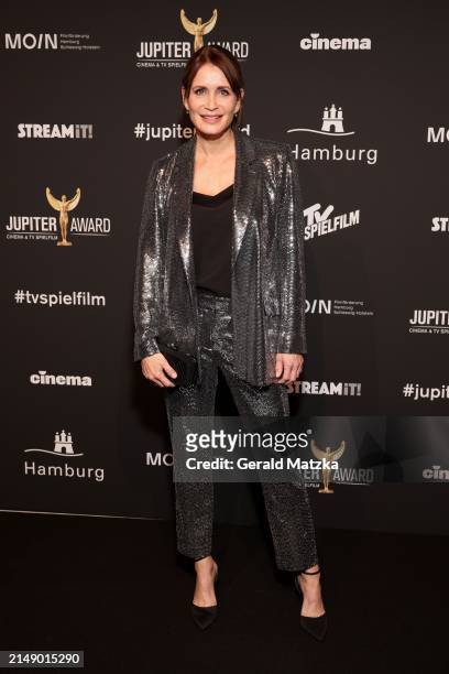 Anja Kling attends the Jupiter Awards at Altonaer Kaispeicher on April 17, 2024 in Hamburg, Germany.