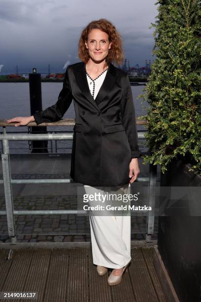 Barbara Lanz attends the Jupiter Awards at Altonaer Kaispeicher on April 17, 2024 in Hamburg, Germany.