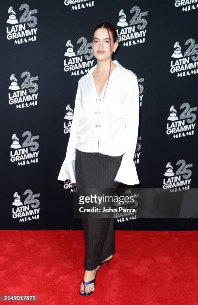 Nicole Zignago attends the 25th Annual Latin GRAMMY Awards® Official Announcement on April 17, 2024 in Miami, Florida.