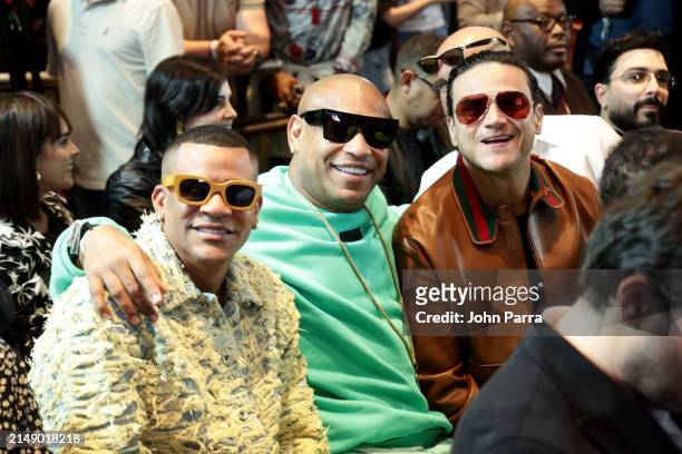 Gente de Zona and Silvestre Dangond attend the 25th Annual Latin GRAMMY Awards® Official Announcement on April 17, 2024 in Miami, Florida.