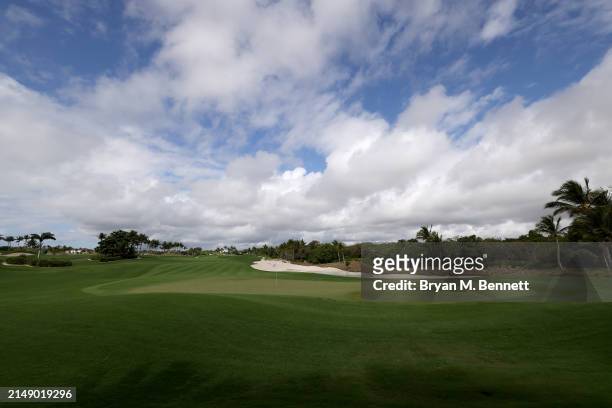 General view of the sixth green prior to the Corales Puntacana Championship at Puntacana Resort & Club, Corales Golf Course on April 17, 2024 in...