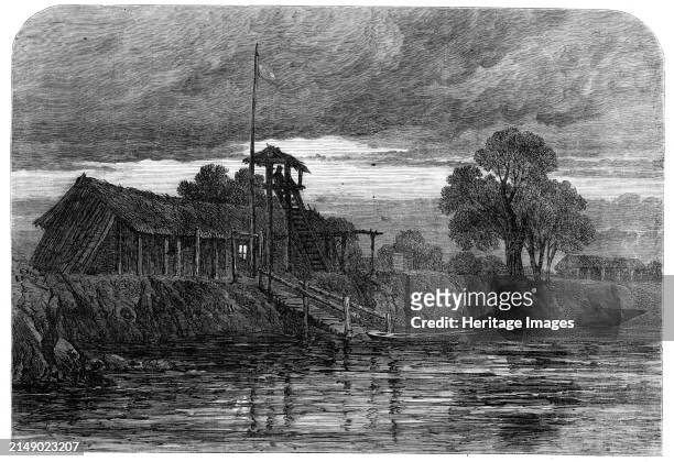 The Guard-house of Humaita, Paraguay, 1864. 'The people are little better than savages, and immense tracts of fertile land are still a wilderness;...