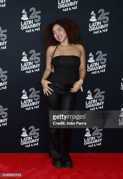 Paola Guanche attends the 25th Annual Latin GRAMMY Awards® Official Announcement on April 17, 2024 in Miami, Florida.
