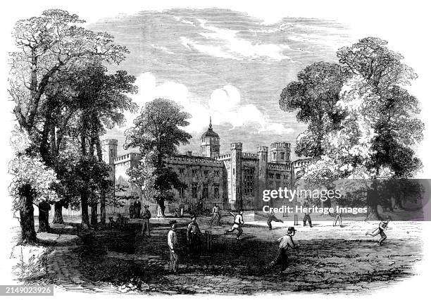 The Great Schools of England, Rugby School, 1862. Private school in Rugby, Warwickshire. '...the trustees, adopting the plan of their architect, Mr....