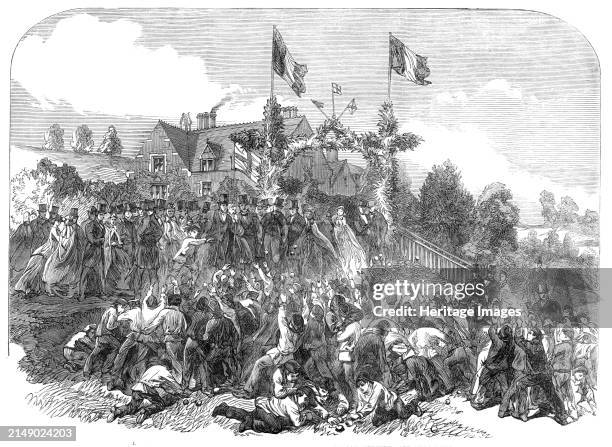 Harvest-home at the Philanthropic Society's farm-school, Redhill, 1864. 'This institution...is designed for the instruction and moral reformation...