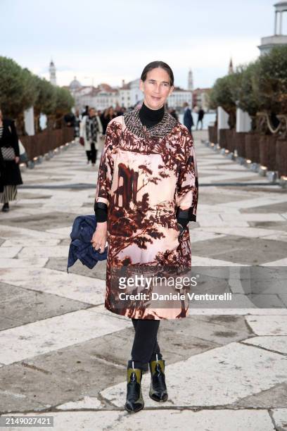 Bianca Arrivabene attends the "Fondazione Cini, Isola Di San Giorgio" Photocall during the 60th Biennale Art 2024 at Fondazione Cini on April 17,...