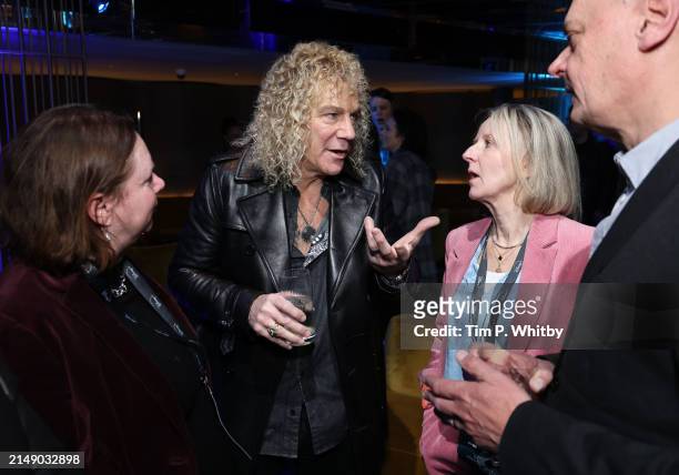 David Bryan and guests attend the afterparty for the UK Premiere of "Thank You and Goodnight: The Bon Jovi Story" at The Londoner Hotel on April 17,...