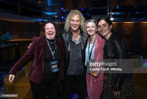 David Bryan and guests attend the afterparty for the UK Premiere of "Thank You and Goodnight: The Bon Jovi Story" at The Londoner Hotel on April 17,...