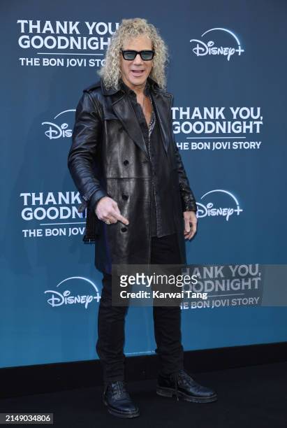 David Bryan attends the "Thank You, Goodnight: The Bon Jovi Story" UK Premiere at the Odeon Luxe West End on April 17, 2024 in London, England.
