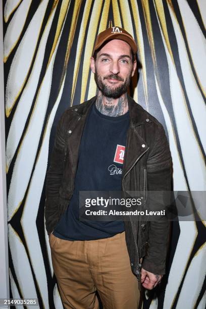 Daniele Lombardo attends the "Ray Of Gold" Home Collection presentation cocktail at Condé Nast Bistrot on April 17, 2024 in Milan, Italy.