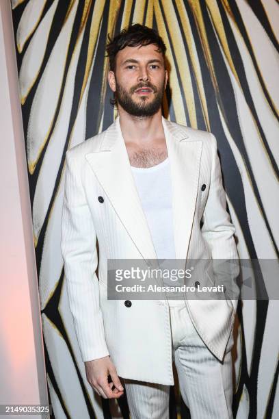 Ernesto D'Argenio attends the "Ray Of Gold" Home Collection presentation cocktail at Condé Nast Bistrot on April 17, 2024 in Milan, Italy.
