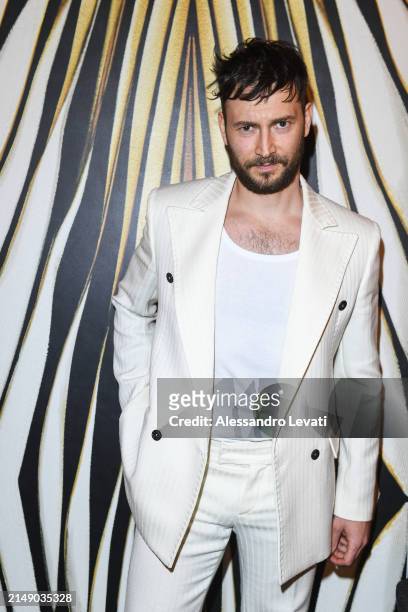 Ernesto D'Argenio attends the "Ray Of Gold" Home Collection presentation cocktail at Condé Nast Bistrot on April 17, 2024 in Milan, Italy.