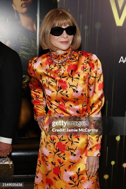 Anna Wintour attends the broadway opening night of "The Wiz" at Marquee Theatre on April 17, 2024 in New York City.