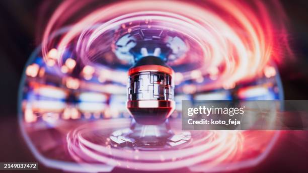 abstract reactor tokamak - kernfusie stockfoto's en -beelden