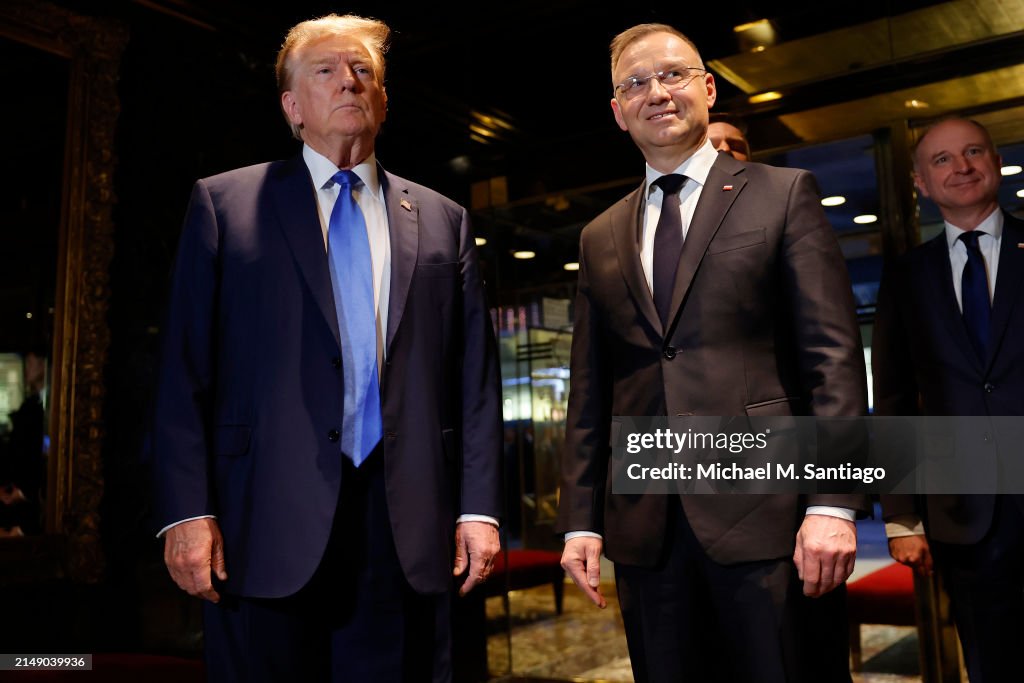 Donald Trump Meets With Polish President Duda At Trump Tower
