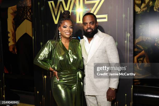 Kandi Burruss and Todd Tucker attend the broadway opening night of "The Wiz" at Marquee Theatre on April 17, 2024 in New York City.