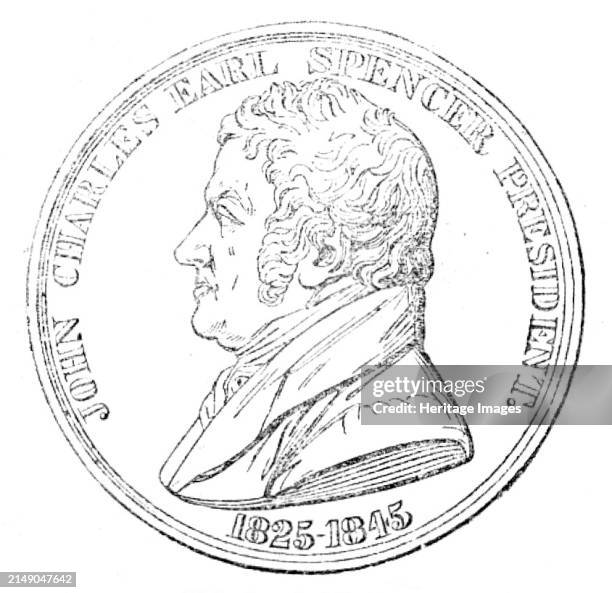 The Smithfield Club Medal: obverse, 1862. Commemorative medal with '...the likeness of the celebrated Wiseton shorthorn breeder, John Charles, Earl...