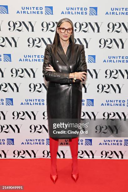 Jenna Lyons attends 'XYZ Presents: Fashion Icons with Fern Mallis: Jenna Lyons' at 92NY on April 17, 2024 in New York City.