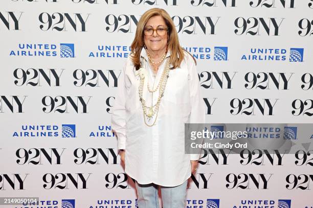 Fern Mallis attends 'XYZ Presents: Fashion Icons with Fern Mallis: Jenna Lyons' at 92NY on April 17, 2024 in New York City.